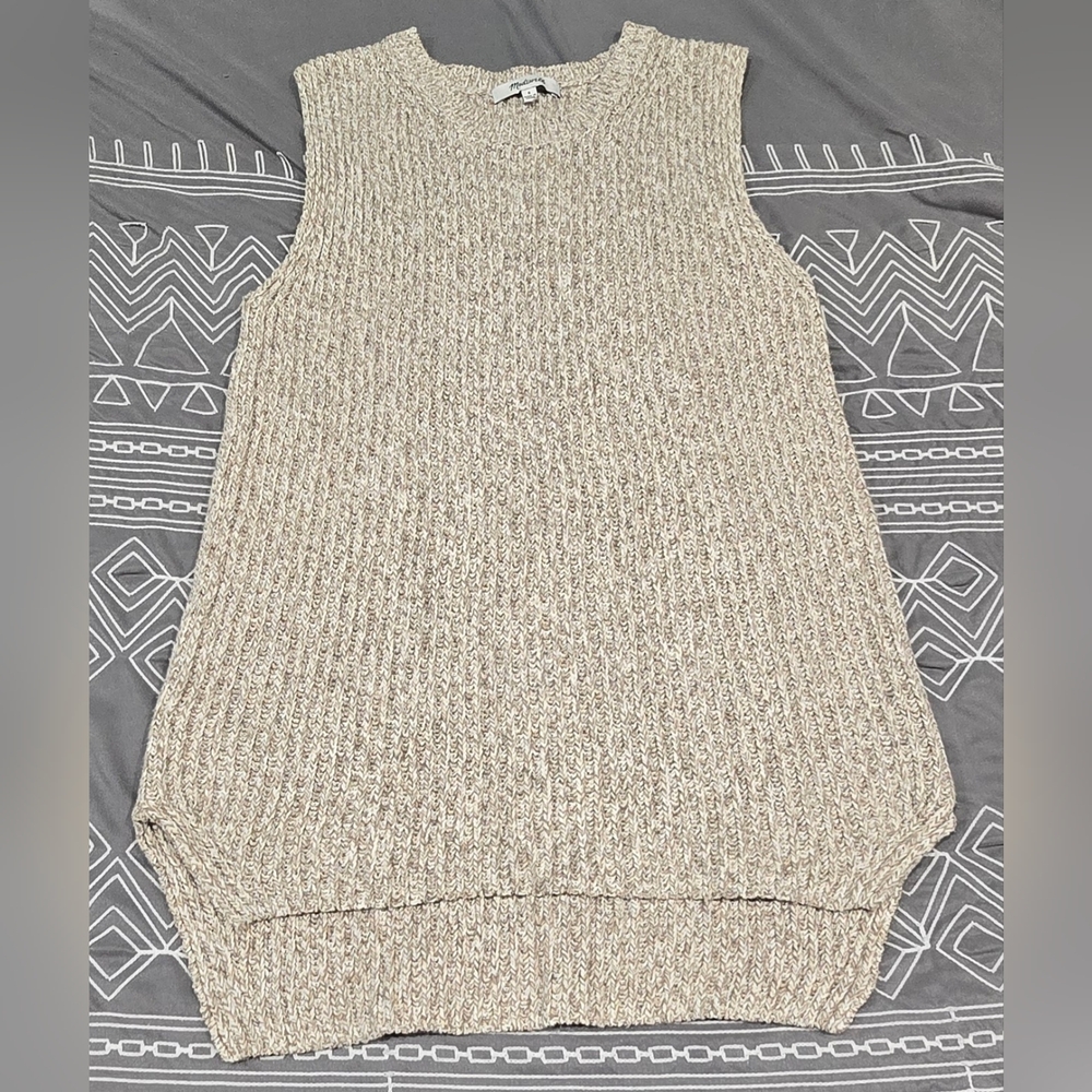 Madewell Sleeveless Knit Sweater Tank Size Small - Picture 1 of 5